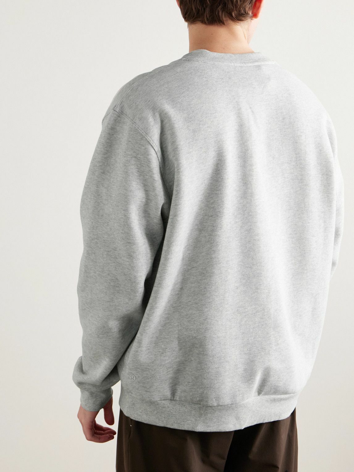 Lululemon - Steady State Cotton-Blend Jersey Sweatshirt - Gray