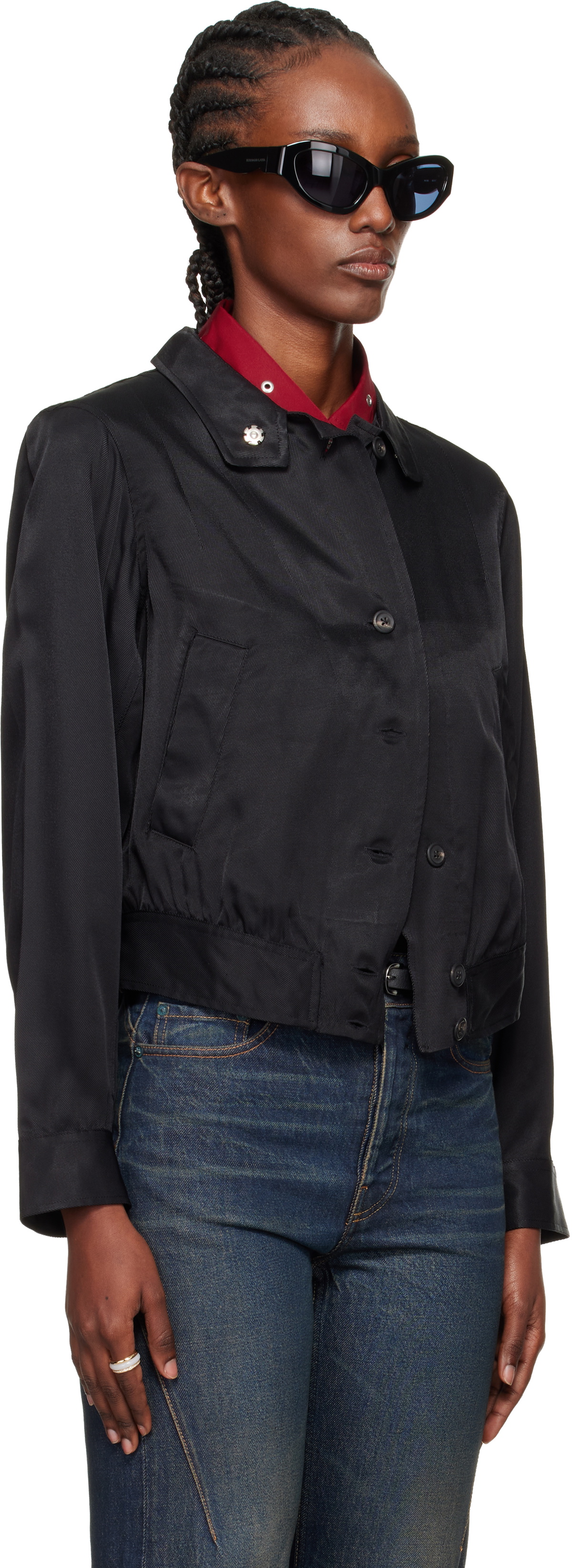 OUR LEGACY Black Tuxedo Bomber Jacket