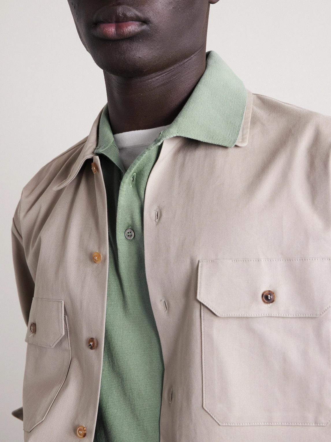 Lardini - Cotton Polo Shirt - Green