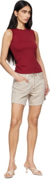 Citizens of Humanity Beige Billie Relaxed Shorts