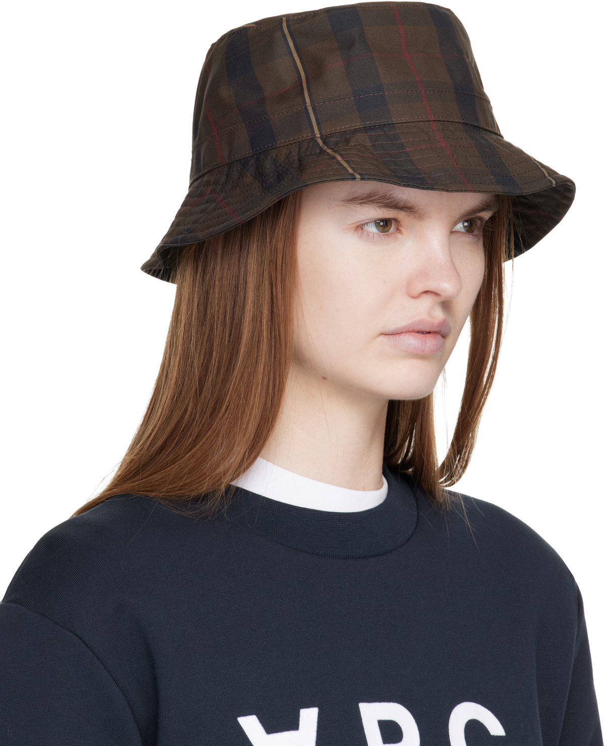 A.P.C. Brown Mark Bucket Hat