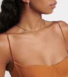 Ondyn Short Continuum 14kt yellow gold drop earrings with diamonds