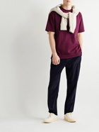 Massimo Alba - Watercolour Cotton-Jersey T-Shirt - Burgundy