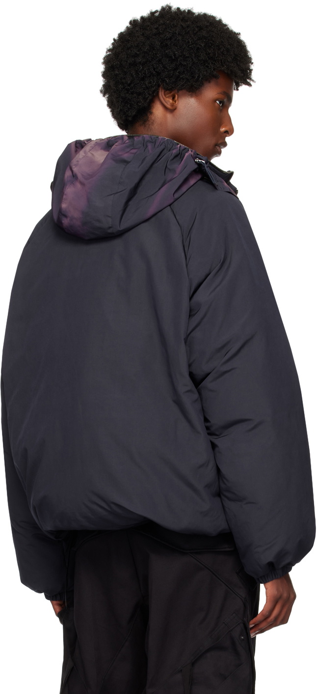 JiyongKim Navy Sun-Bleached Down Jacket