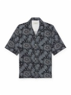 Officine Générale - Eren Camp-Collar Printed Lyocell-Twill Shirt - Blue