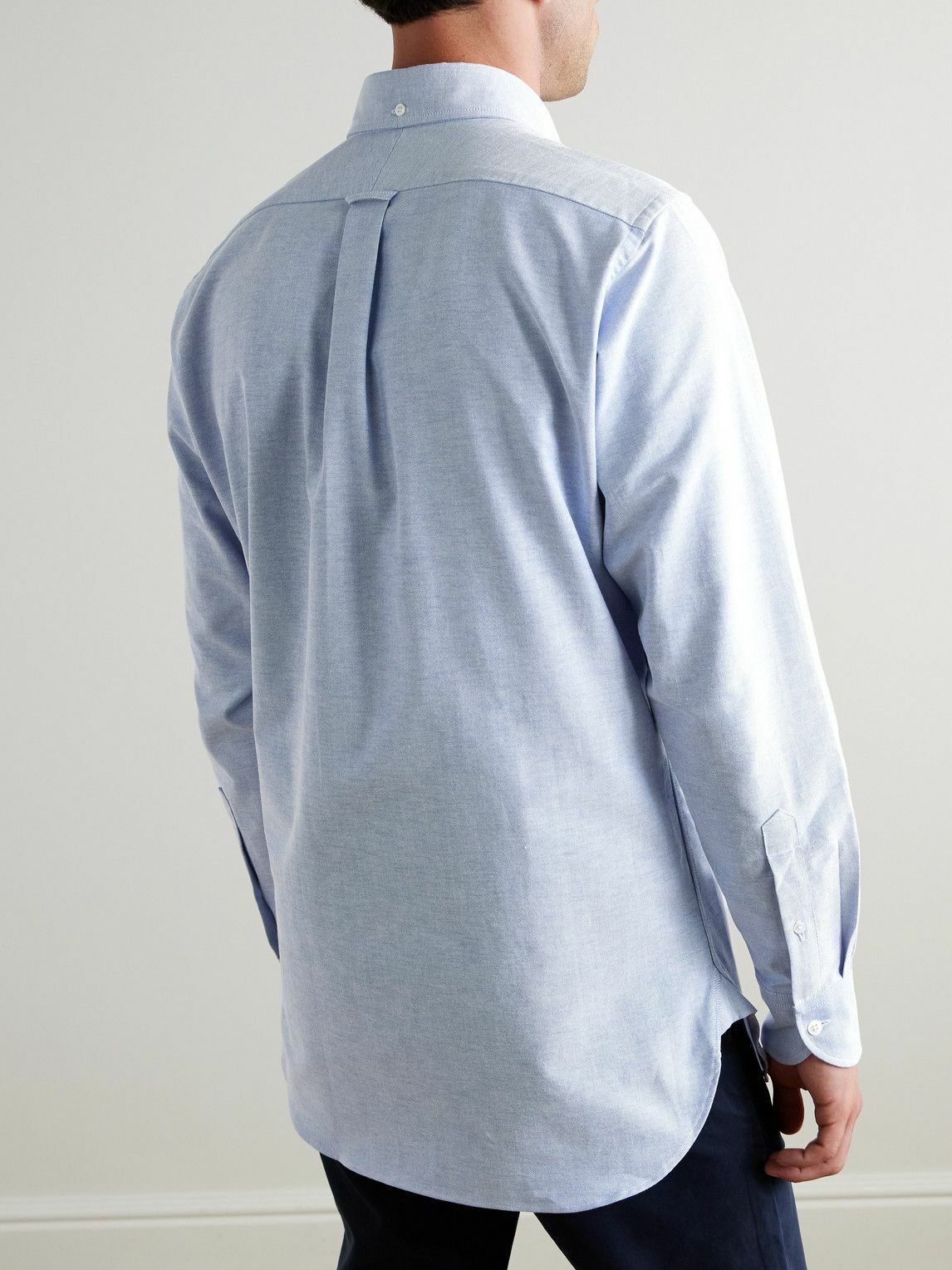 Kingsman - Drake's Button-Down Collar Cotton Oxford Shirt - Blue