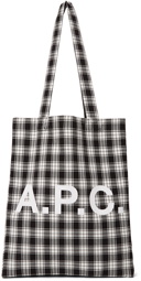 A.P.C. Black & White Lou Tote