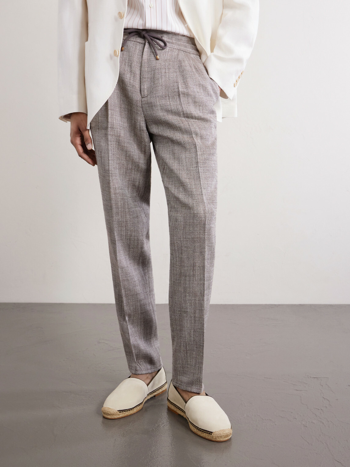 Brunello Cucinelli - Suede Espadrilles - Neutrals
