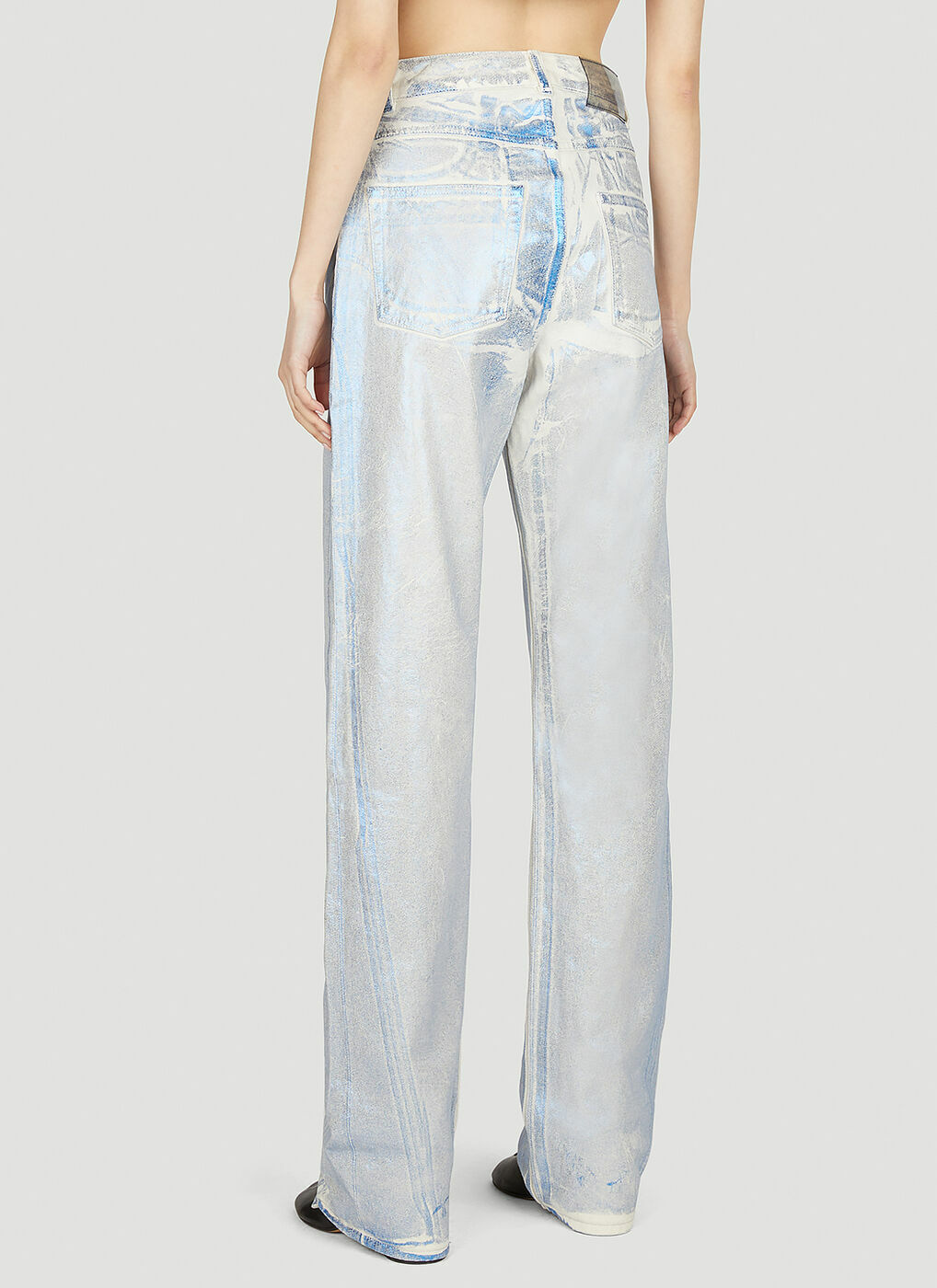 Our Legacy - Blue Foil Jeans in Light Blue Our Legacy