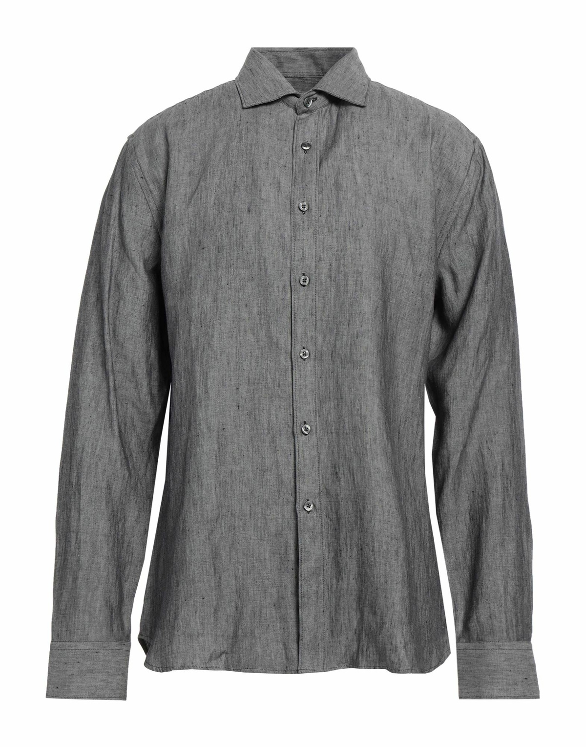 120% Lino Mens Shirt Charcoal