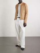 Dolce&Gabbana - Slim-Fit Suede Jacket - Brown