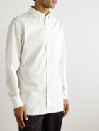 Lardini - Button-Down Collar Cotton-Poplin Shirt - White