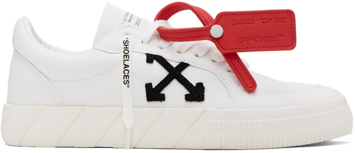 Photo: Off-White White Vulcanized Sneakers