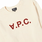 A.P.C. VPC Logo Crew Sweat in Off White