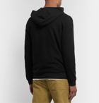 James Perse - Waffle-Knit Cotton Zip-Up Hoodie - Black