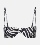 Same Zebra-print bikini top