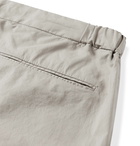 Incotex - Slim-Fit Stretch-Cotton Poplin Trousers - Neutrals