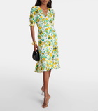 Diane von Furstenberg Jemma floral crêpe midi dress