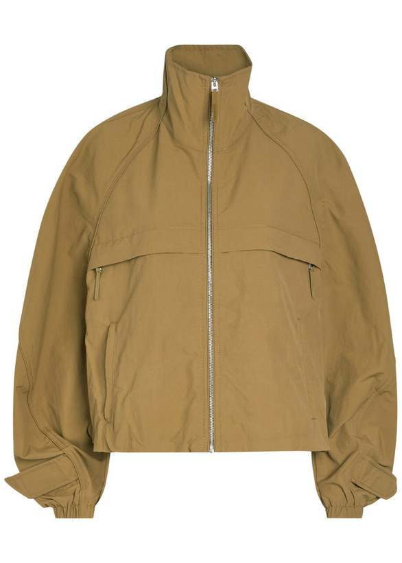 Photo: Acne Studios Logo-embroidered Poplin Jacket Khaki
