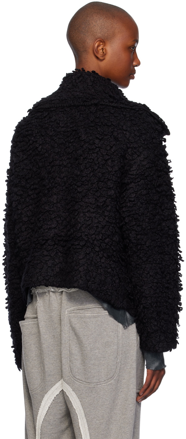 OPEN YY Black Loopy Knit Cardigan OPEN YY