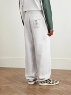 Jacquemus - Tapered Logo-Appliquéd Cotton-Jersey Sweatpants - Gray
