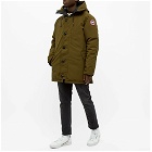 Canada Goose Men's Chateau No Fur Parka Jacket in Military Green