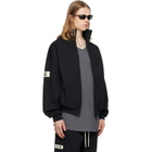 Fear of God ESSENTIALS Black Logo Patch Track Jacket
