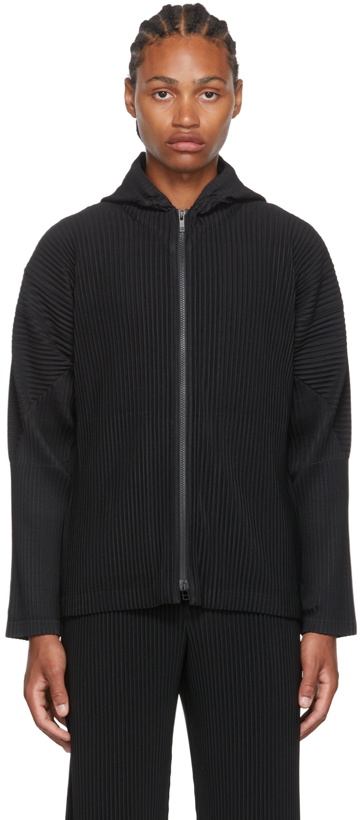 Photo: Homme Plissé Issey Miyake Black Monthly Color July Hoodie