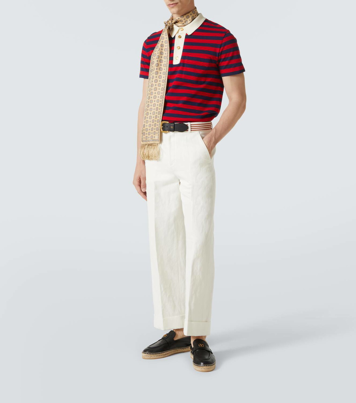 Valentino Garavani VLogo leather espadrilles