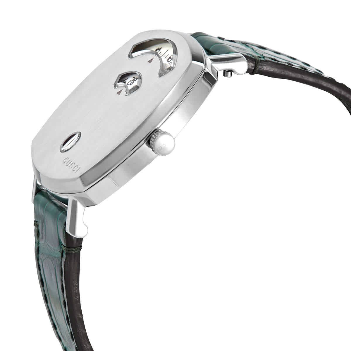Gucci Grip Quartz Silver Dial Ladies Watch YA157404