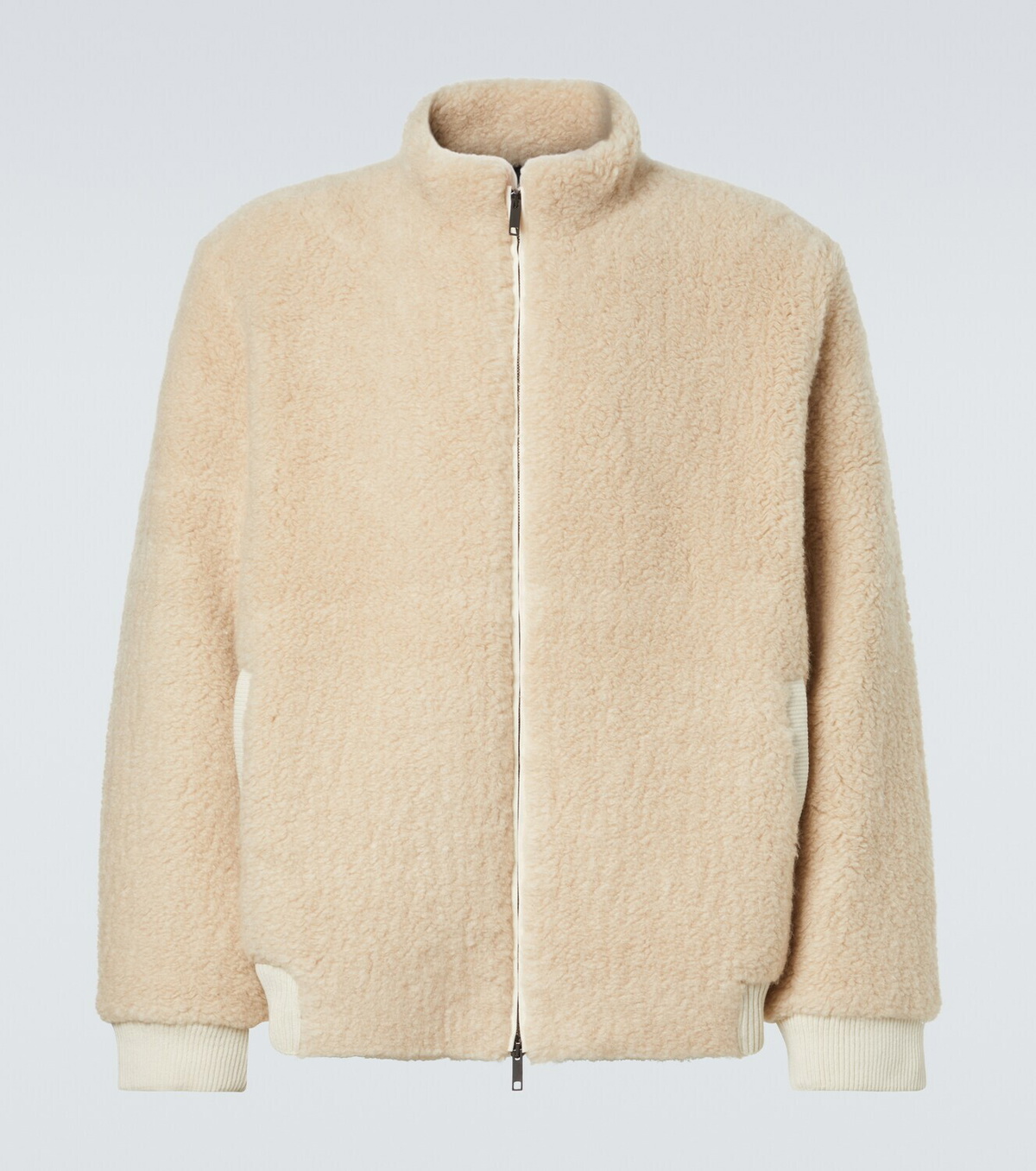 God's True Cashmere T-Bird cashmere jacket with emerald