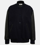 Golden Goose - Leather-trimmed bomber jacket