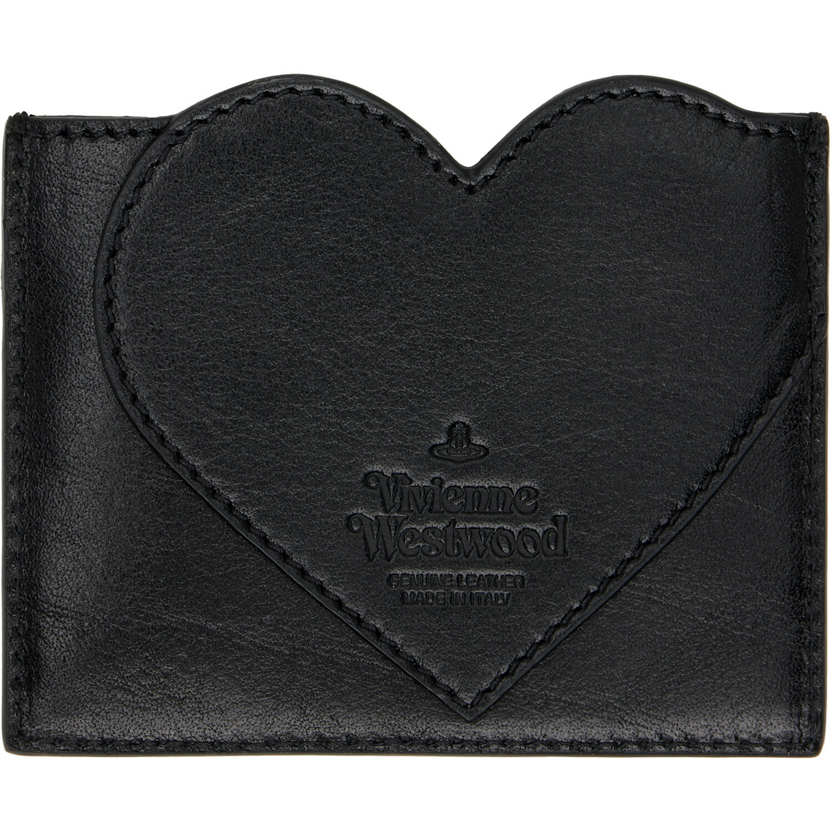 Vivienne Westwood Black Heart Card Holder