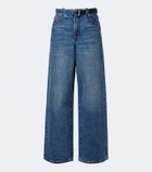 Sacai Belted wide-leg jeans