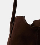 The Row Terrasse Medium suede shoulder bag