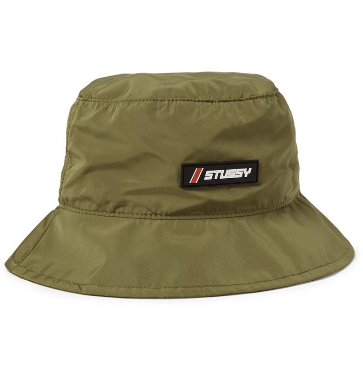 Photo: Stüssy - Reena Logo-Appliquéd Shell Bucket Hat - Green