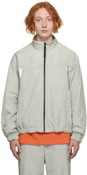 Helmut Lang Grey Nylon Track Jacket