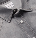 Brunello Cucinelli - Washed-Denim Western Shirt - Men - Gray