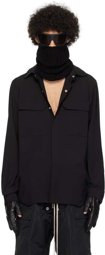 Photo: Rick Owens Black Press-Stud Shirt