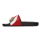 Gucci Red GG Rainbow Pool Slides