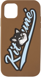 Maison Kitsuné Brown Varsity Fox iPhone 11 Case