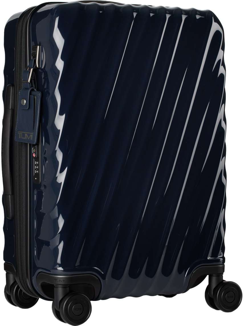Tumi Navy 19 Degree International Expandable 4 Wheel Carry-On Suitcase