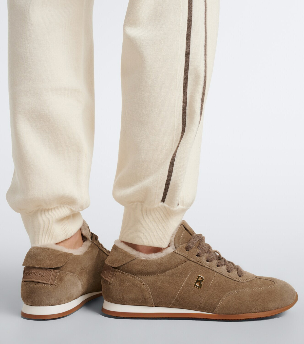Bogner Valencia shearling-lined suede sneakers