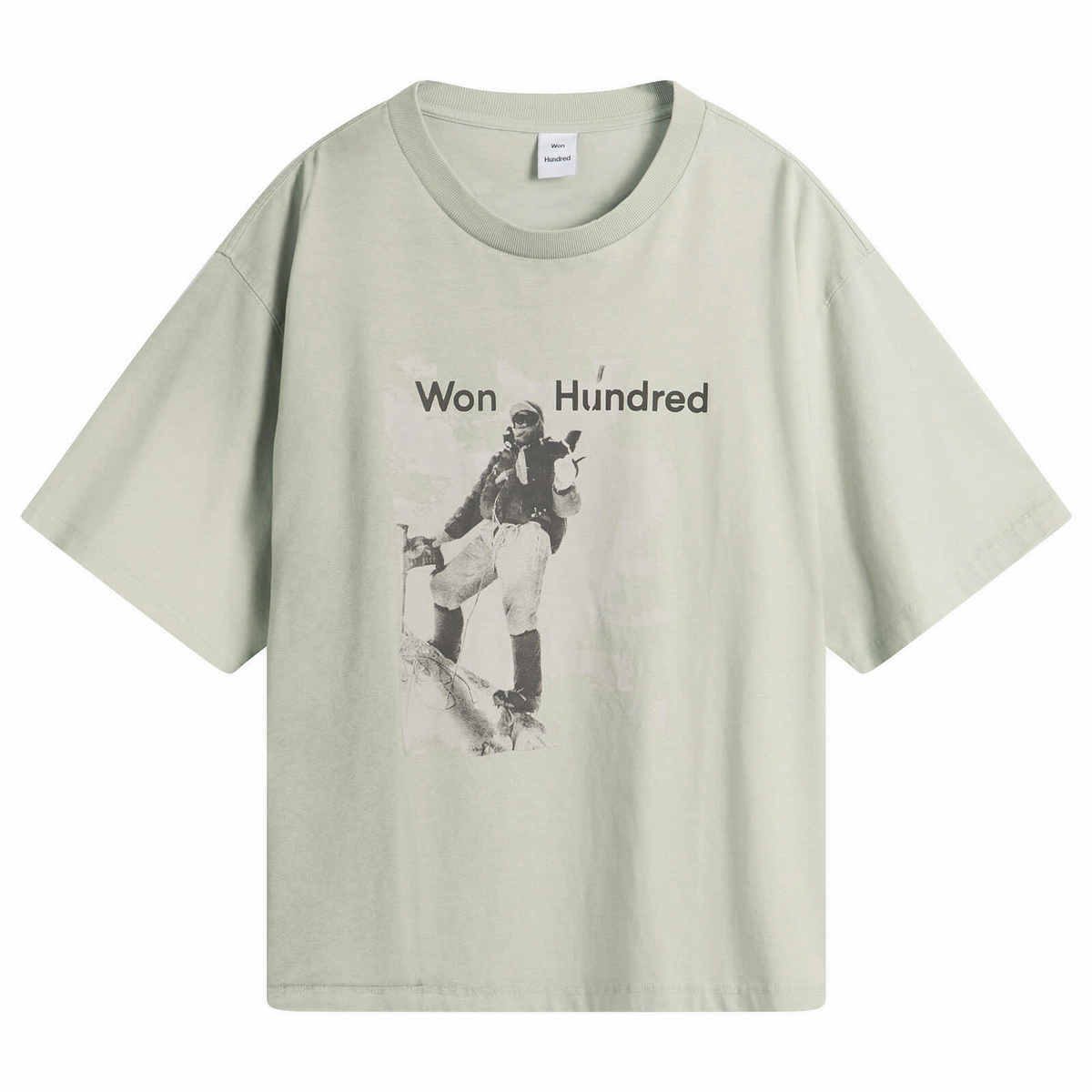 Won Hundred Men's Houston Mountain T-Shirt in Washed Puritan Grey