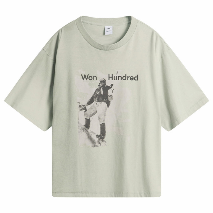 Photo: Won Hundred Men's Houston Mountain T-Shirt in Washed Puritan Grey