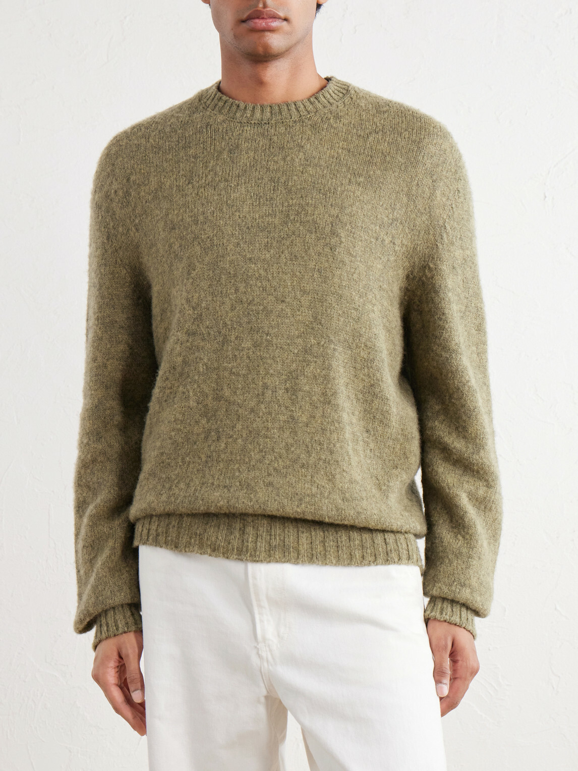 De Bonne Facture - Brushed Merino Wool Sweater - Green