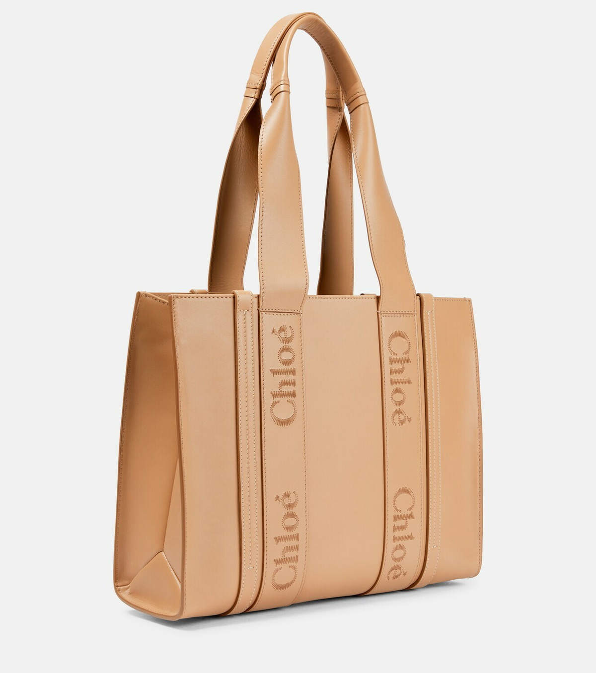 Chloe - Woody Medium leather tote