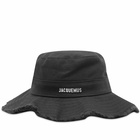 Jacquemus Men's Le Bob Artichaut Bucket Hat in Black