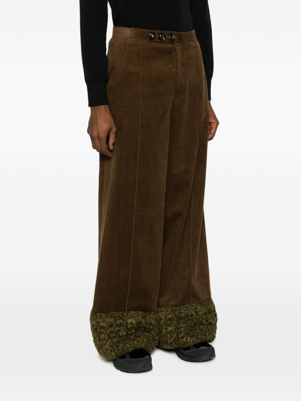 Namacheko Brown Umfraville Corduroy Wide-Leg Trousers