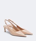 Gucci Castello leather slingback pumps